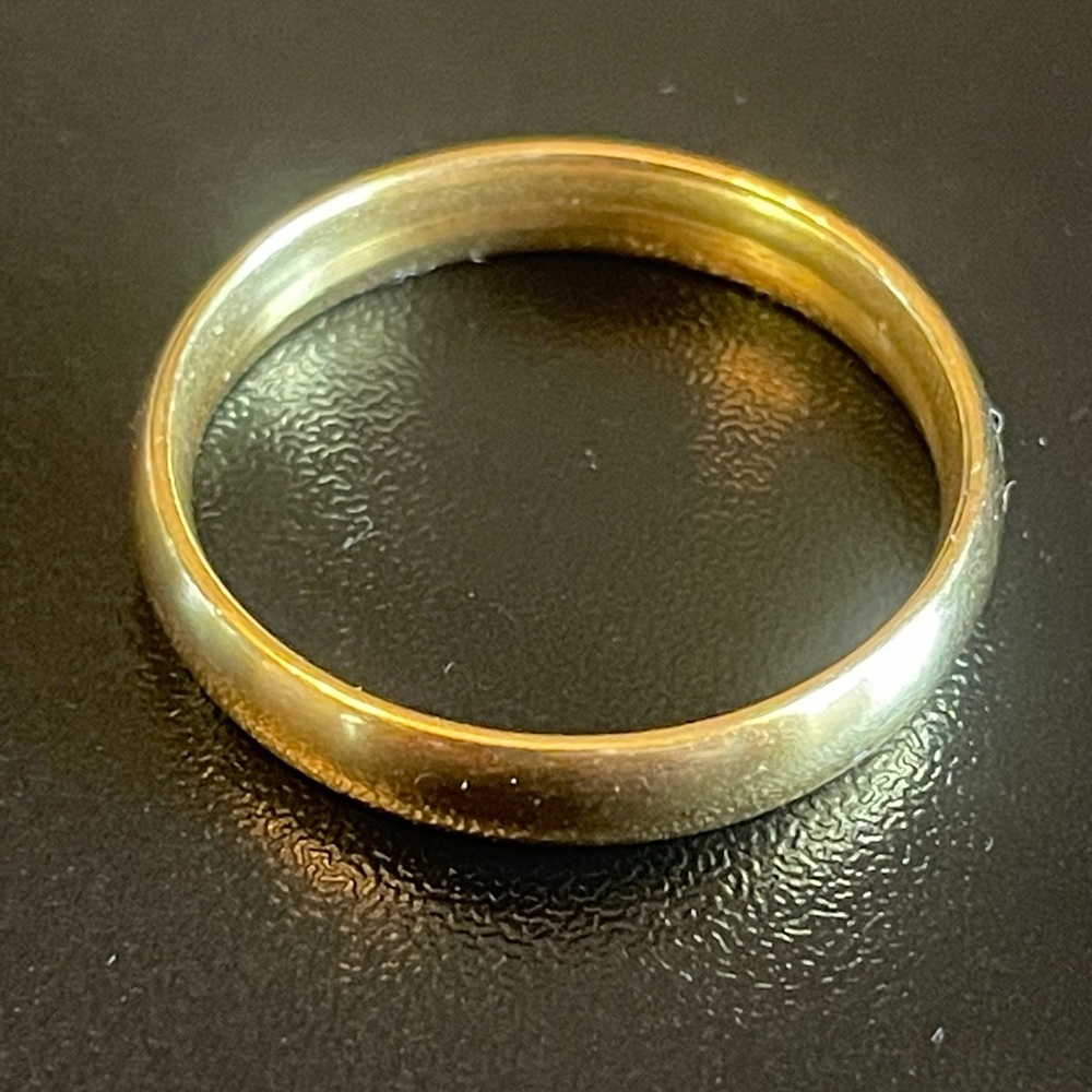 4mm gold stainless steel ring